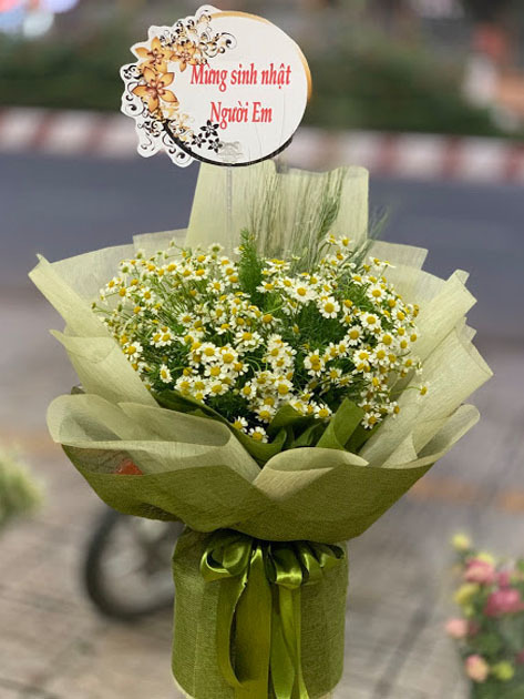 Bó hoa sinh nhật Cúc Tana - hoa sinh nhật tại Cao Bằng