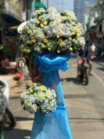 Congratulation flower shelf I Hydrangeas