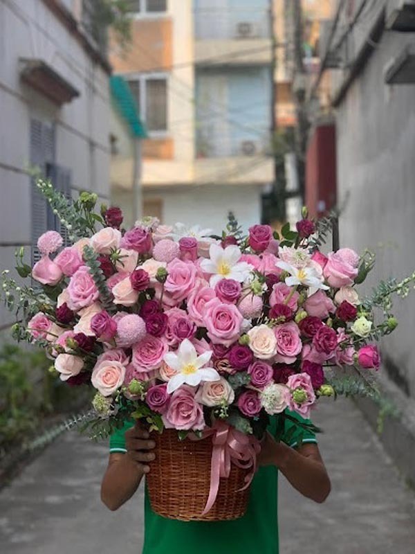 Giỏ hoa đẹp tặng ngày phụ nữ 8.3 - Hoa Ngày Phụ Nữ 