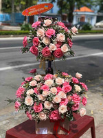 Giỏ hoa Pink Rose