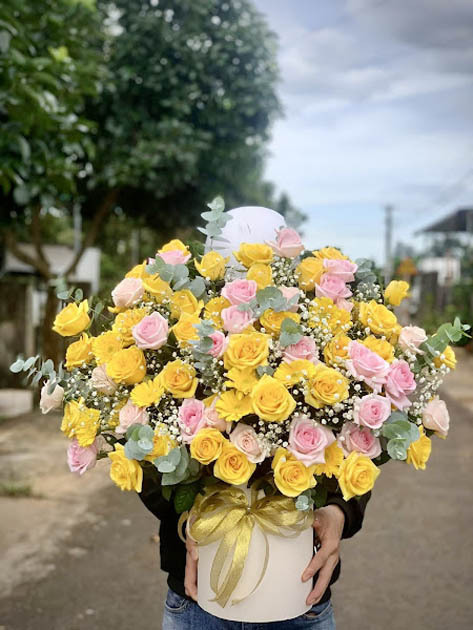 Giỏ hoa sinh nhật tặng nam - hoa sinh nhật tại Hà Nam